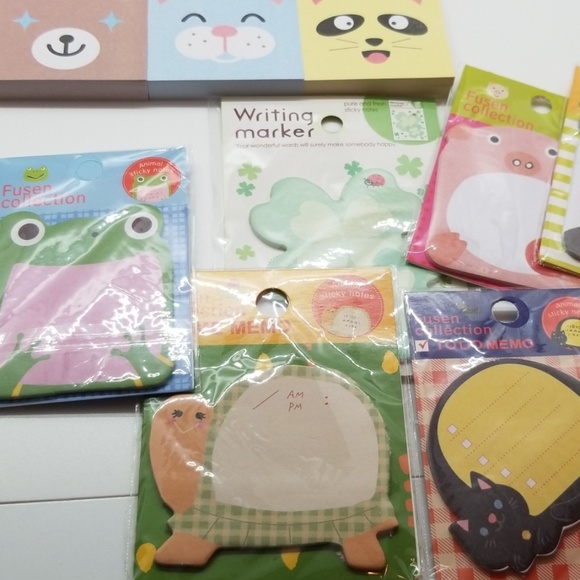 Kawaii mixed animal designs stationary gift set. - Picture 4 of 5